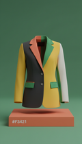 Color-Blocked Statement Blazer
