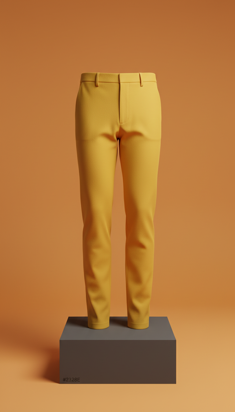 Signal Yellow Tapered Trousers